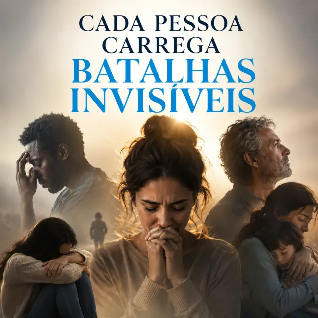 cada pessoa carrega batalhas invisíveis